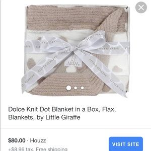 Little giraffe knit blanket